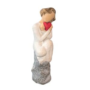 Willow Tree "Always" Figurine Susan Lordi Demdaco 2012 Woman with Red Heart 6 in